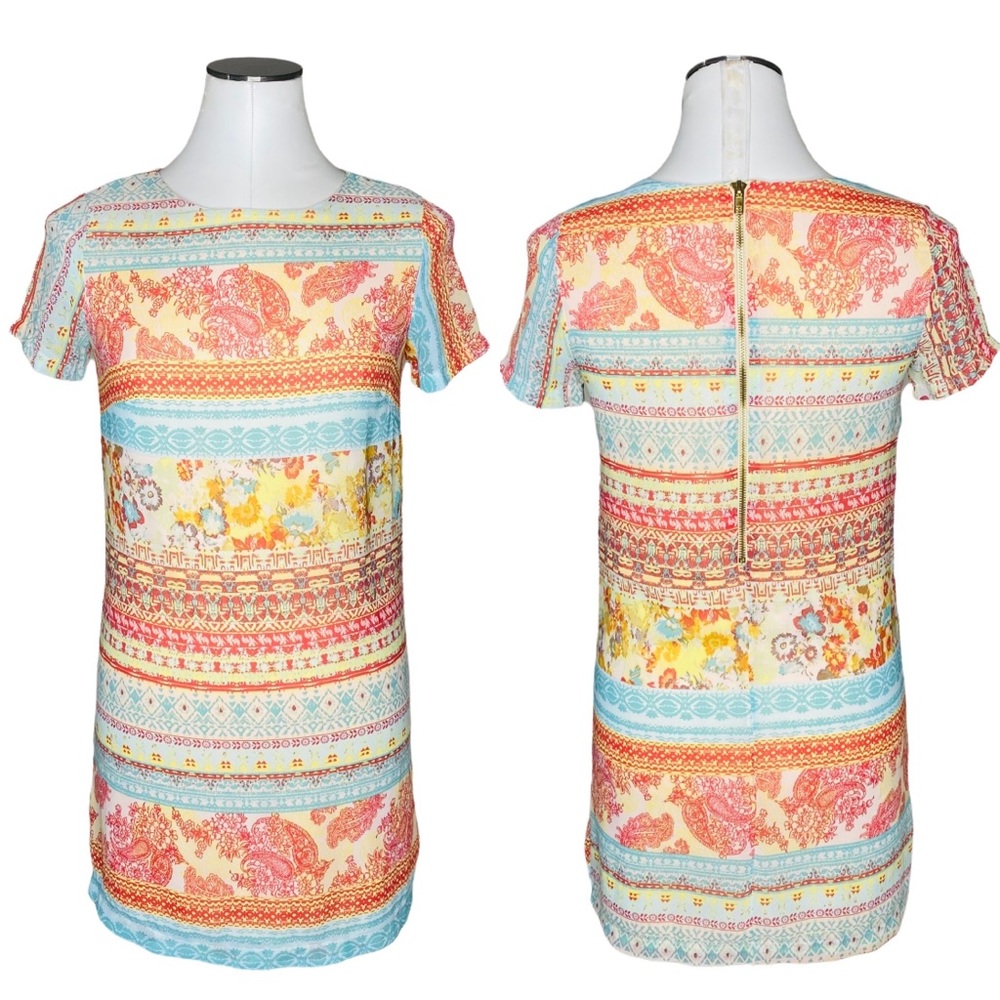 Lulu’s Paisley Printed Shift Mini Dress